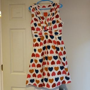 Modcloth Multi Colored Heart Dress